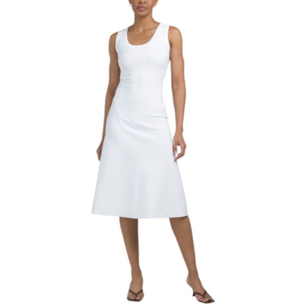 Ferragamo White Knit Tank Dress